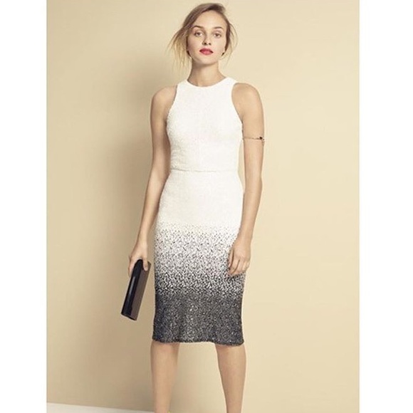 ombre sequin midi dress